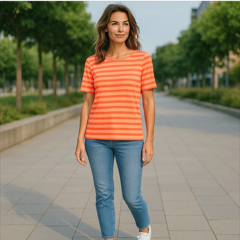 Jones New York Striped Top Size L